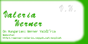 valeria werner business card